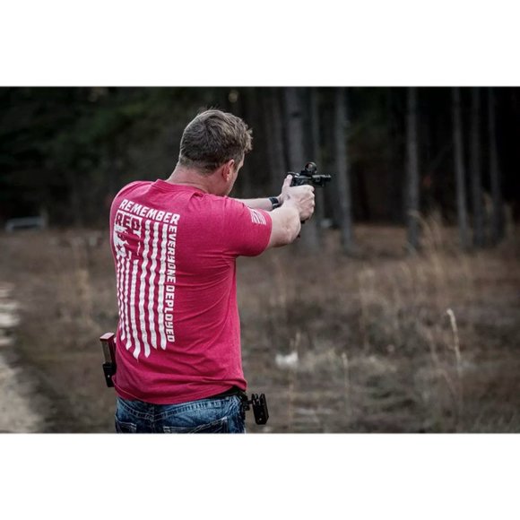 HOWITZER Clothing Men's T-Shirt S/S RED DEPLOYED - Picture 6 of 11